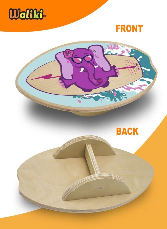 WALIKI Wood Balance Board | Ages 3-8 | Toddlers and Kids | Pink - Image 5