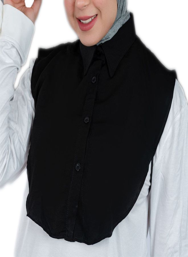 Fatah Shirt Collar - Hidden  - Black  Color for Women - Image 4