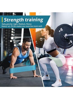 SportQ SportQ Premium Resistance Band Set for Legs, Sit Up Band Set, Wide Hip Bands, Exercise Resistance Bands, Non-Slip Elastic Belt Loops (Set of 3)multicolor  - Image 5