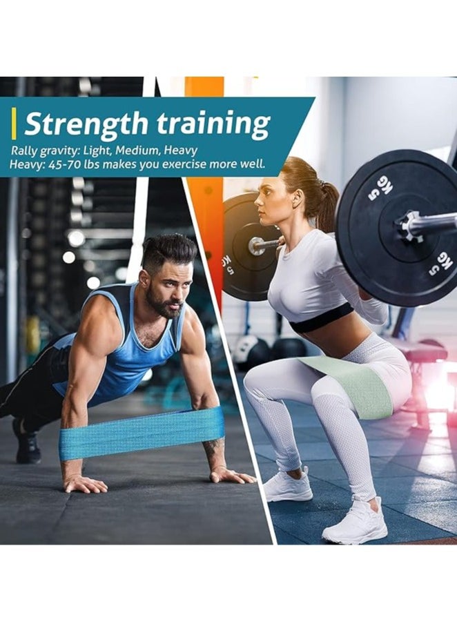 SportQ - SportQ Premium Resistance Band Set for Legs, Sit Up Band Set, Wide Hip Bands, Exercise Resistance Bands, Non-Slip Elastic Belt Loops (Set of 3)multicolor - Image 1