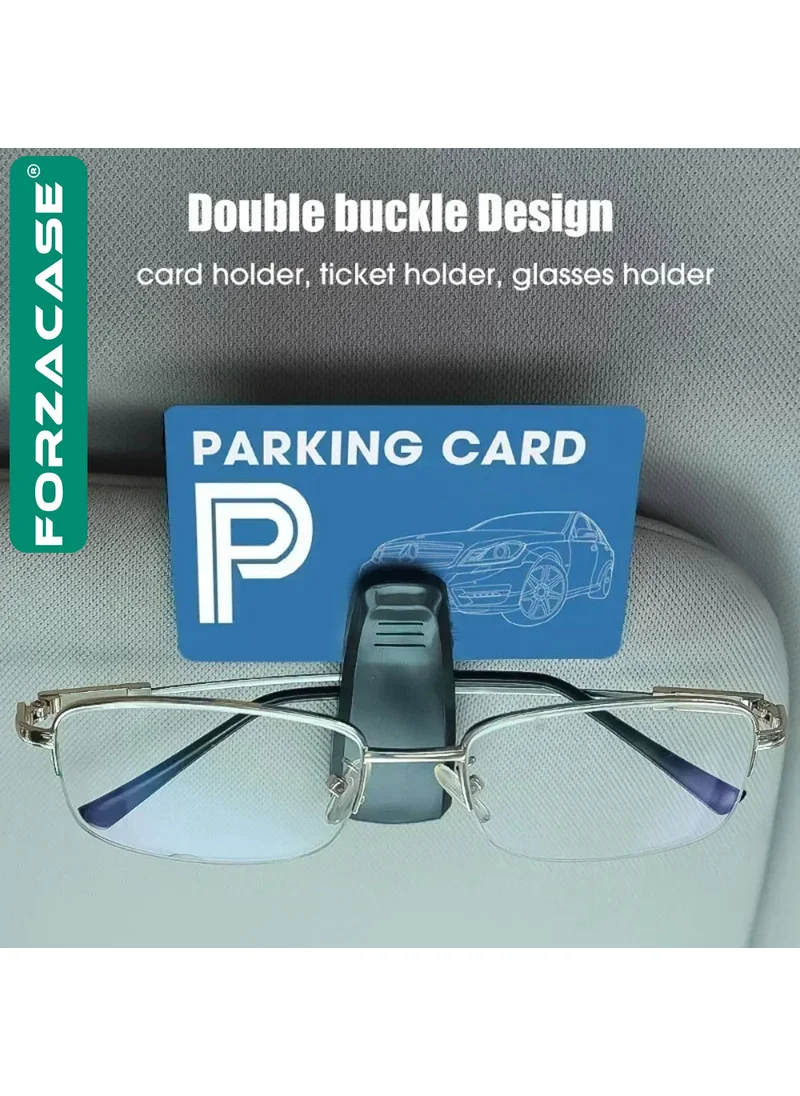 Forzacase In-Vehicle Practical Car Sunglasses Holder and Card Holder Clip - FC620