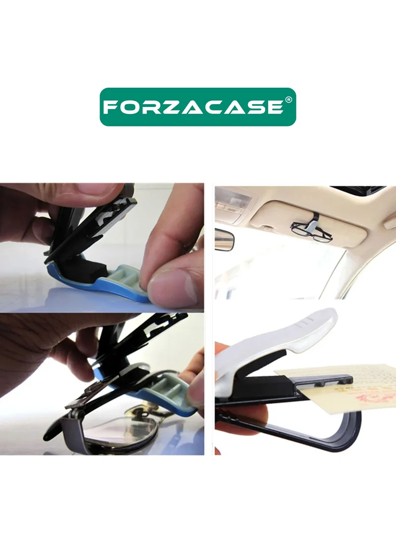 Forzacase In-Vehicle Practical Car Sunglasses Holder and Card Holder Clip - FC620