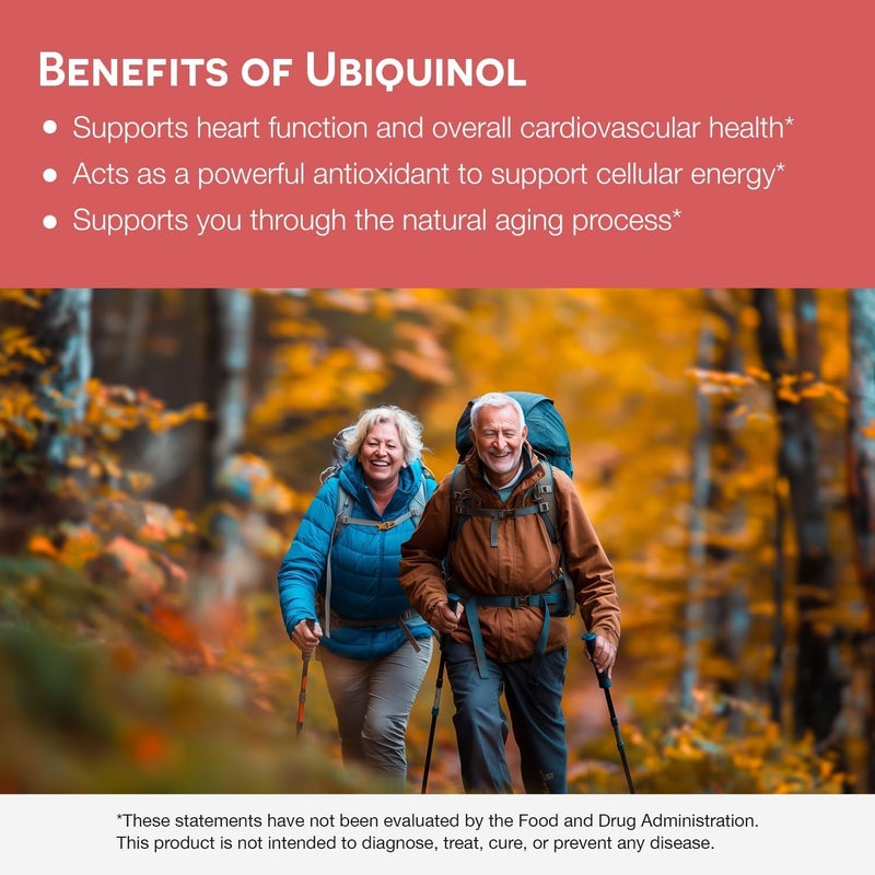 EZ Melts Dissolvable Ubiquinol 100mg Active Form of CoQ10 Heart Health Supplements for Men  Women SugarFree 2Month Supply - Image 3