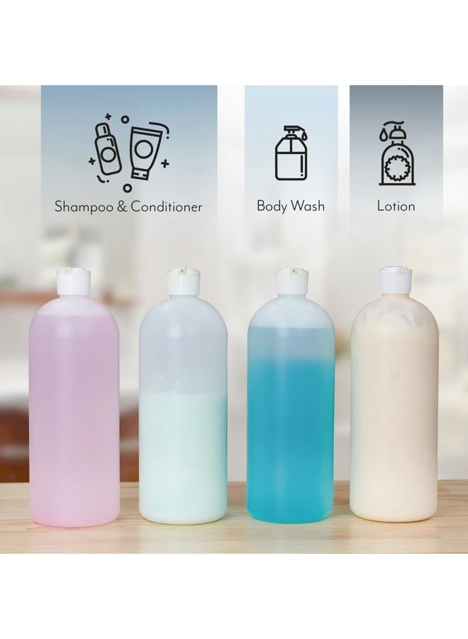 Cornucopia Brands 32-Ounce Flip Top Plastic Squeeze Bottles (4-Pack); Spout Style Tops - Image 3