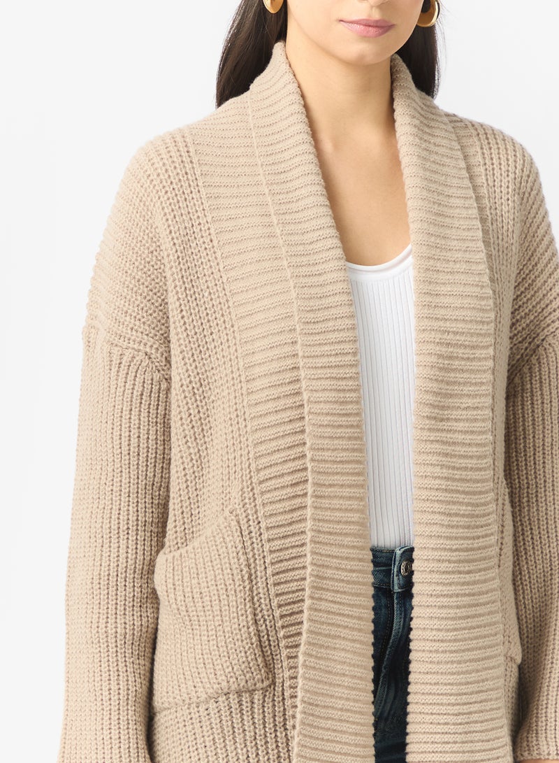 ايلا كارديجان مفتوح بضلوع - Image 3