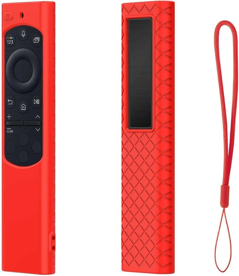 RAYA Silicon Protective Case Cover Compatible with Samsung Smart TV Remote Control 2022-2025 TM2280E QLED TV BN68-13897A [Remote NOT Included] (Red) - Image 1