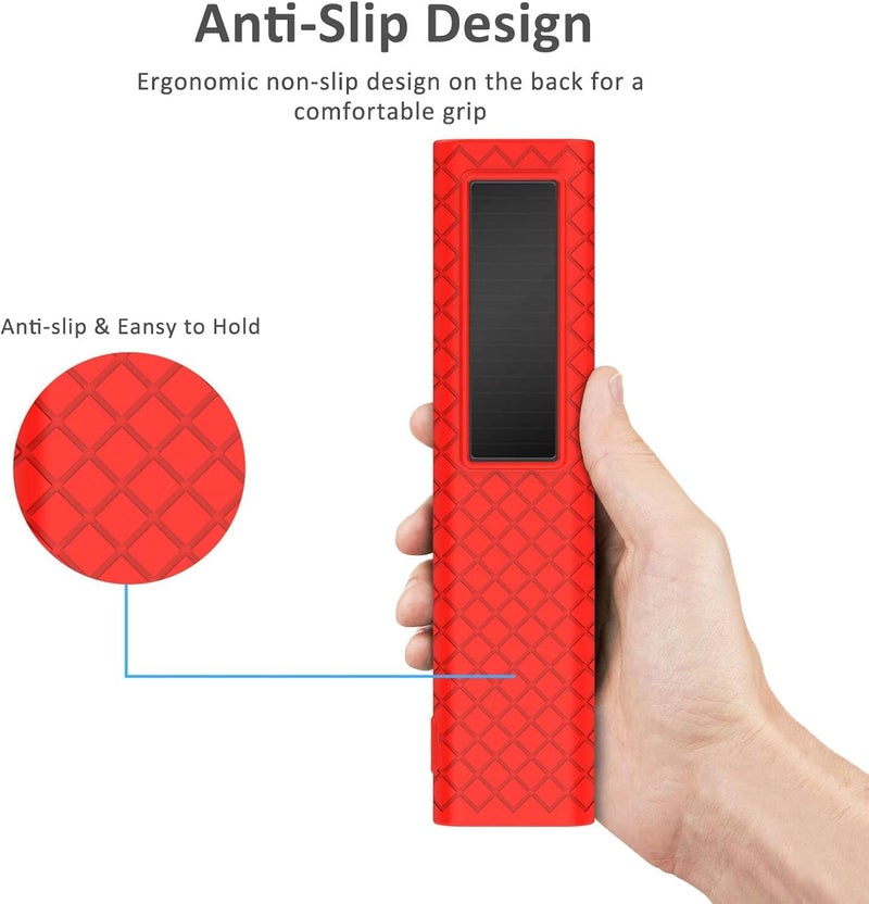 RAYA Silicon Protective Case Cover Compatible with Samsung Smart TV Remote Control 2022-2025 TM2280E QLED TV BN68-13897A [Remote NOT Included] (Red) - Image 5