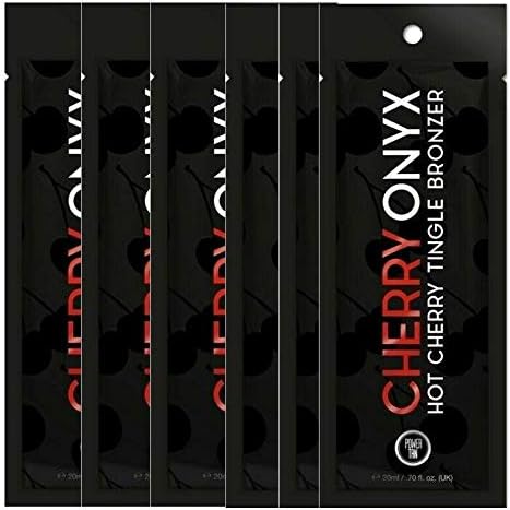 6 SACHETS OF POWER TAN CHERRY ONYX TANNING LOTION