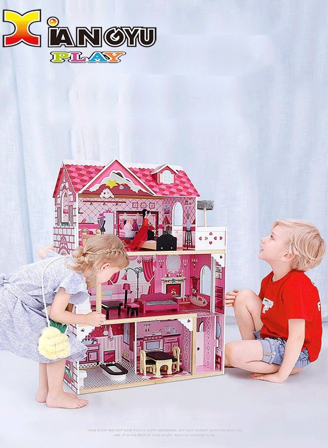 XIANGYU Wooden Doll Houses Miniature Dollhouse Kit Furniture Toys For Children Birthday Gift - Image 1