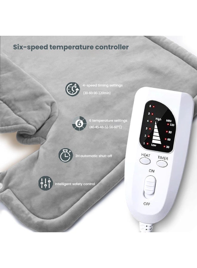 6-speed thermostat, shoulder and neck heating pad, hot compress, physiotherapy, gravity shoulder pad, shoulder and neck protection, electric heating shawl, warm-up blanket - Image 2