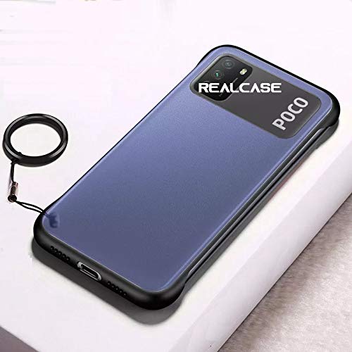 REALCASE Poco M3 | Redmi 9 Power Back Cover Case, Ultra Thin Frameless Matte TPU | Shockproof Bumper Case Cover for Xiaomi Mi Poco M3 | Redmi 9 Power (F-Black) - Image 5
