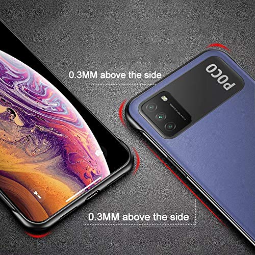 REALCASE Poco M3 | Redmi 9 Power Back Cover Case, Ultra Thin Frameless Matte TPU | Shockproof Bumper Case Cover for Xiaomi Mi Poco M3 | Redmi 9 Power (F-Black) - Image 4
