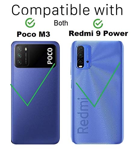 REALCASE Poco M3 | Redmi 9 Power Back Cover Case, Ultra Thin Frameless Matte TPU | Shockproof Bumper Case Cover for Xiaomi Mi Poco M3 | Redmi 9 Power (F-Black) - Image 2