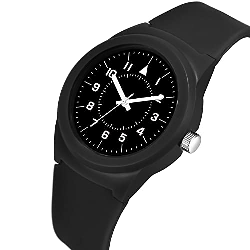 Acnos Black Colors PU Strap Analog Watch for Women - Black Strap - Image 2