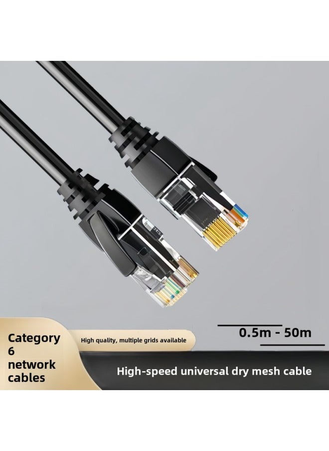 Generic Six Kinds Of Gigabit Network Cable Cat6e Waterproof With Crystal Head Home Network Cable Finished Jumper 0.5-50 Meters-Color:Light Gray-Line Length:20m  - Image 2