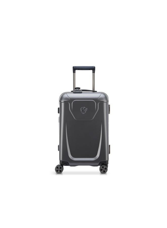 PEUGEOT Voyages 55cm Hardcase 4 Double Wheel  Cabin Luggage Trolley Storm Grey  - Image 1