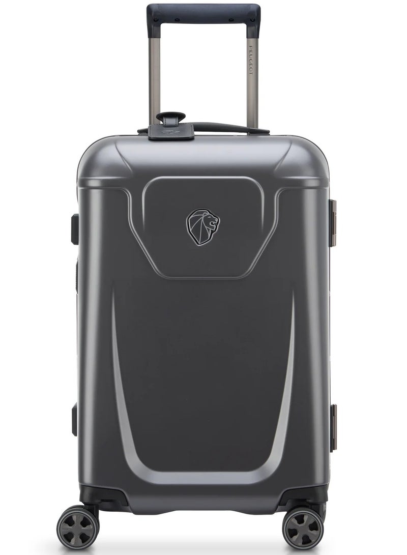 PEUGEOT Voyages 55 Cm Hardcase 4 Double Wheel Cabin Luggage Trolley - Storm Grey - Image 1