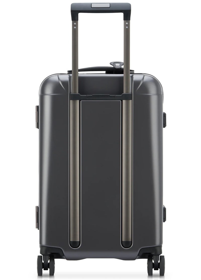 PEUGEOT Voyages 55 Cm Hardcase 4 Double Wheel Cabin Luggage Trolley - Storm Grey - Image 3