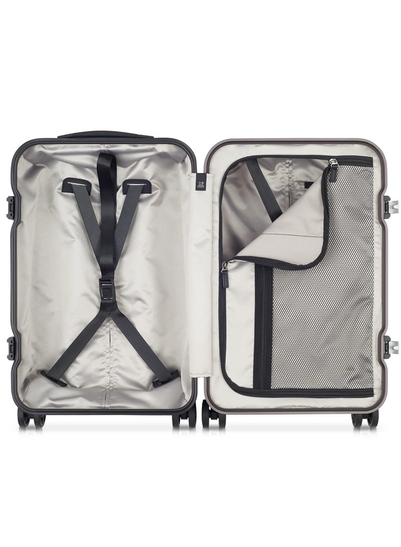 PEUGEOT Voyages 55 Cm Hardcase 4 Double Wheel Cabin Luggage Trolley - Storm Grey - Image 2