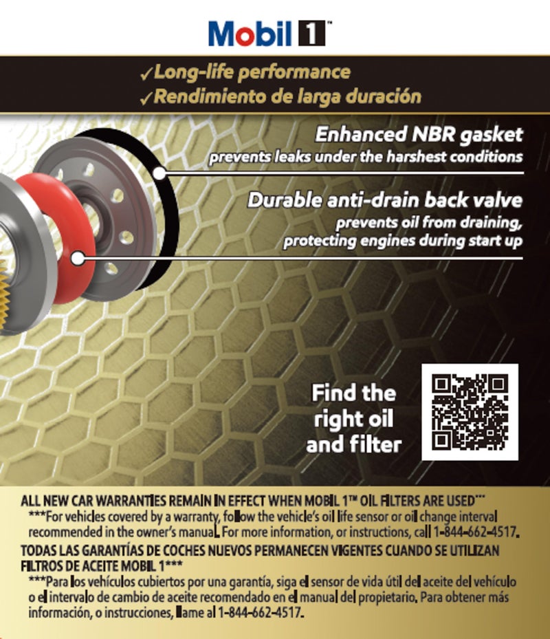 Mobil 1 M1-102A Extended Performance Oil Filter, Pack of 6 - Image 3