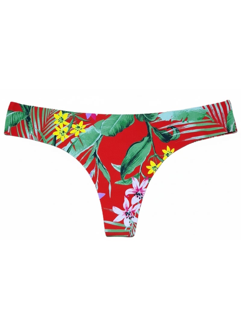 T-back Panties, Low Waist, Sexy Underwear, Women's, Lingerie, Shorts, Comfortable, Breathable, Women's, Sports, Type, Butt Lifting, Women's Microfiber Underwear in Vibrant Colors - Image 1