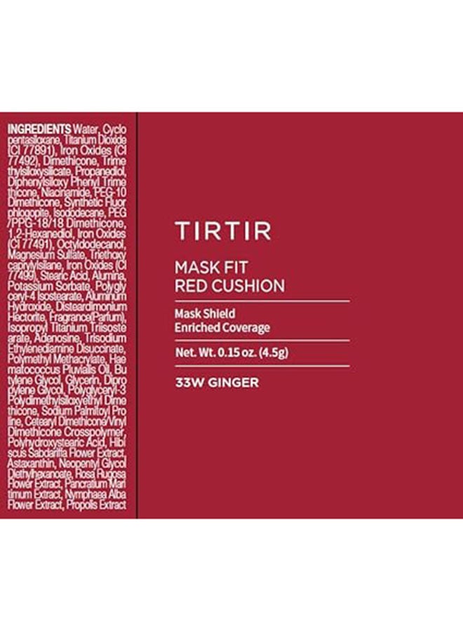 Tirtir Mask Fit Red Cushion Foundation 18g - 33W Ginger