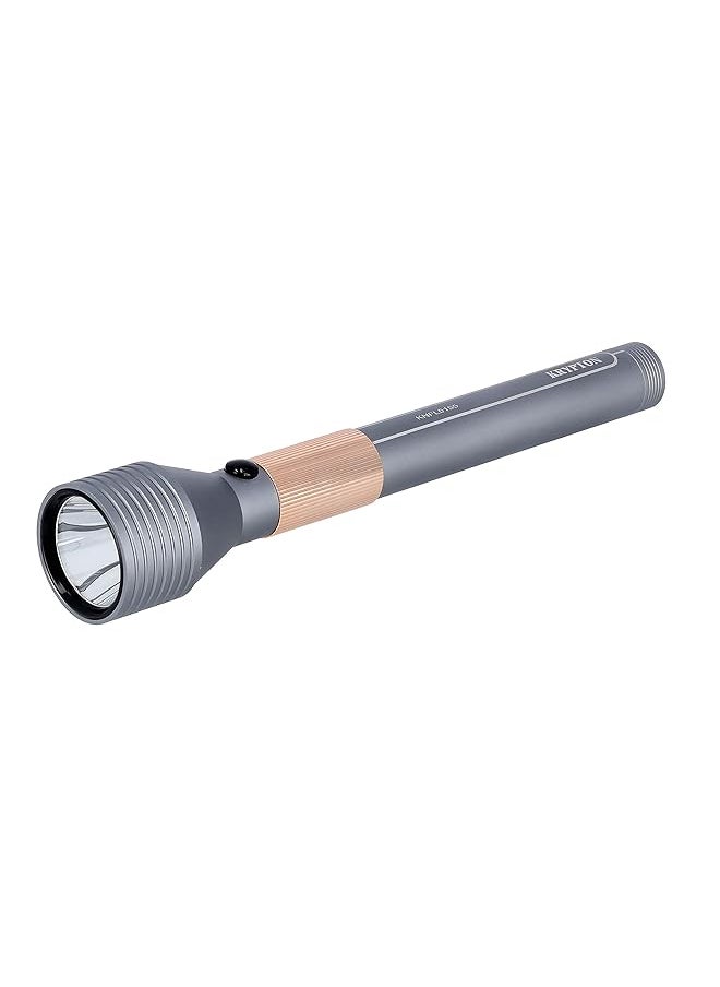 KRYPTON - Krytpon Knfl5155 Rechargeable Led Flashlight Portable Design 4000Mah Battery With 4 Hours Working And Indicator Lights Ideal For Camping Travelling And More - Image 1
