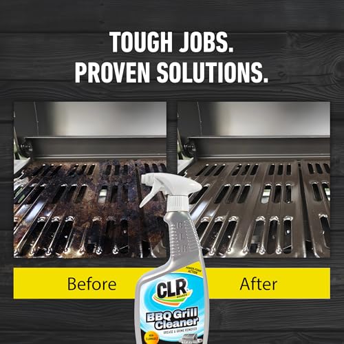 CLR Brands Grill Cleaner and Degreaser Spray, 26 oz. Bottle, BBQ Cleaner Removes Burnt Food, Grease and Grime from Grates and Racks, Pellet and Electric Smokers - Image 4