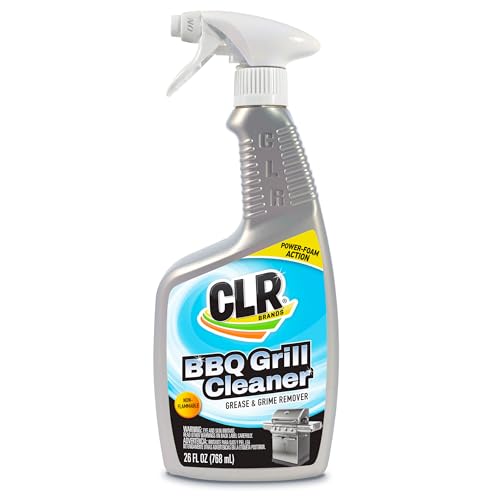 CLR Brands Grill Cleaner and Degreaser Spray, 26 oz. Bottle, BBQ Cleaner Removes Burnt Food, Grease and Grime from Grates and Racks, Pellet and Electric Smokers - Image 1