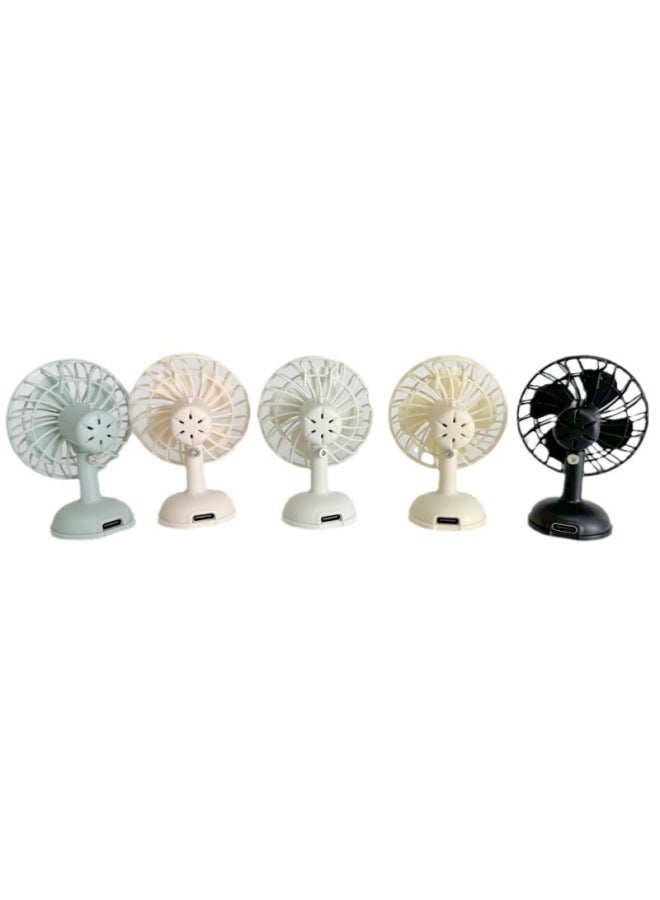 Loquat 1:12dollhouse Dollhouse Mini Artificial Rechargeable Fan Toy Miniature Scene Model Ornaments-Specifications:7.8×5×3.5cm-Color:White - Image 3