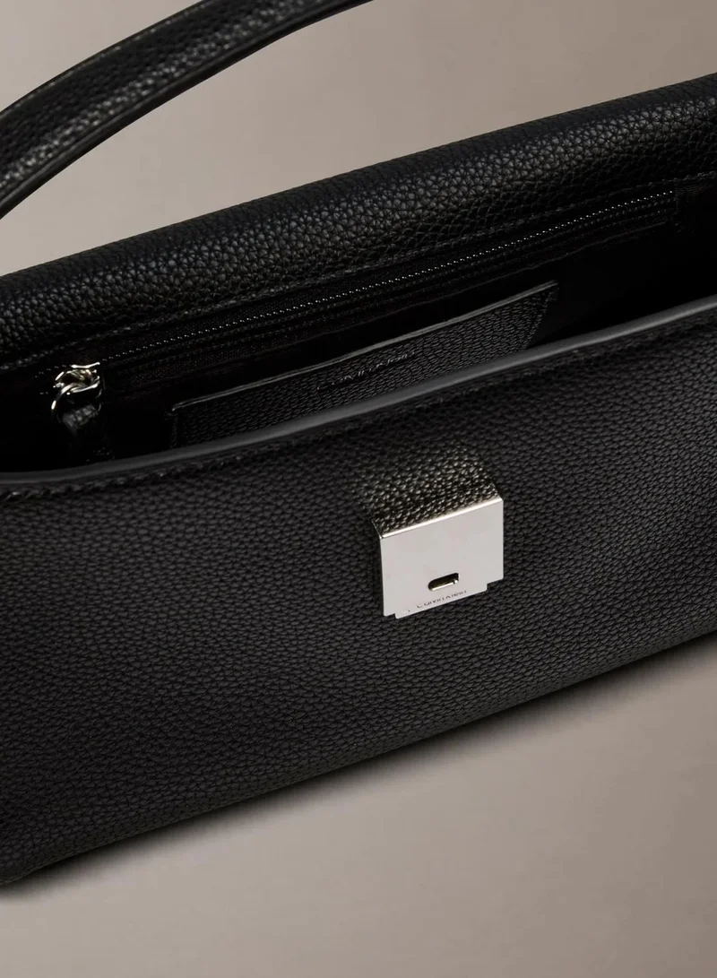Calvin Klein Black Pebble Grain Shoulder Bag for Women | Best Price UAE