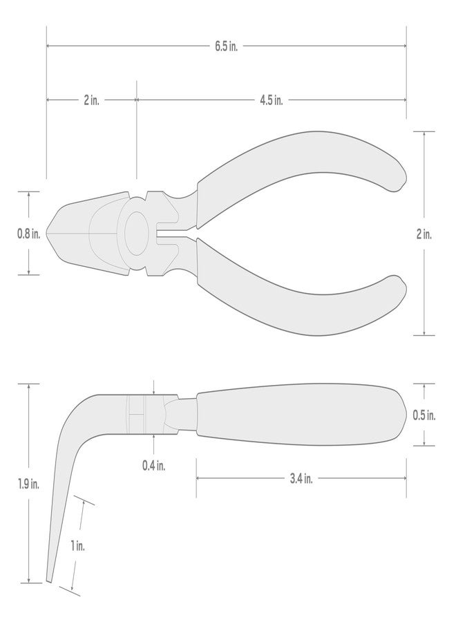 TEKTON 6 Inch 70-Degree Long Nose Pliers | PGF10406 - Image 3