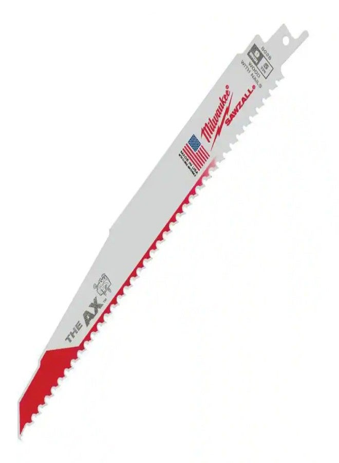 ميلواكي ميلووكي 48-00-5026 شفرات المنشار الترددي Ax مقاس 9 بوصات 5 TPI، عبوة من 5 قطع - Image 1
