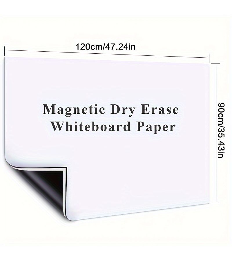 Magnetic Whiteboard Wall Sticker 35 43 39 37 Inch With 3 Pens 1 Eraser 1 Pen Case 6 Magnetic Beads 1 Glue - Image 2