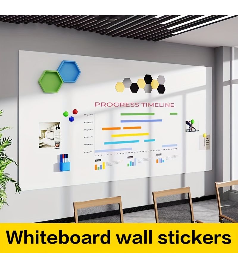 Magnetic Whiteboard Wall Sticker 35 43 39 37 Inch With 3 Pens 1 Eraser 1 Pen Case 6 Magnetic Beads 1 Glue - Image 1