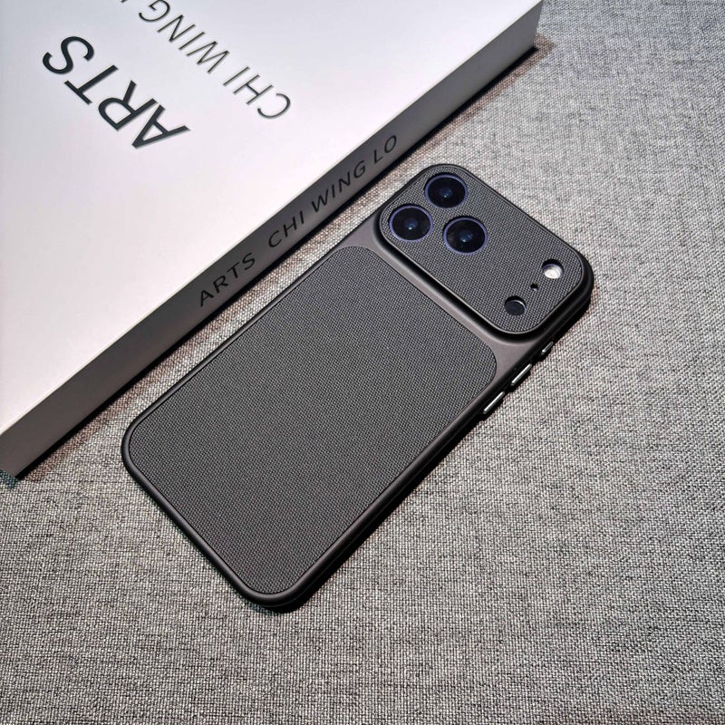 Tech Fabric Full Coverage Case for iPhone 17 Pro Max / 16 / 15 - Anti-Drop Business Protective Cover