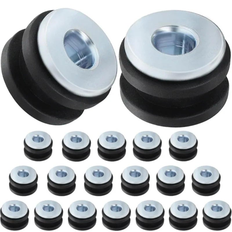 Motorcycle Fairing Grommets Kits 20pcs Rubber Gasket And Bolt Assortment Set - Image 2