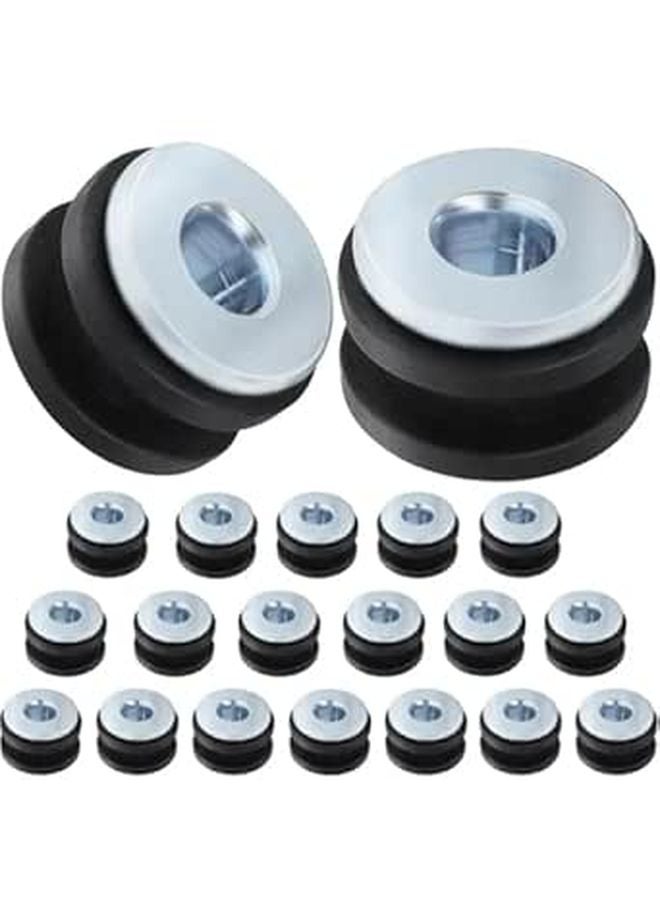 Motorcycle Fairing Grommets Kits 20pcs Rubber Gasket And Bolt Assortment Set - Image 1