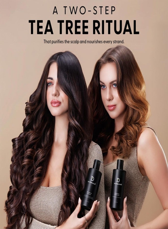 De Fabulous Tea Tree Oil Shampoo & Conditioner 250ml - Comb |All hair types | Scalp Health | Sulphate Free - Image 2