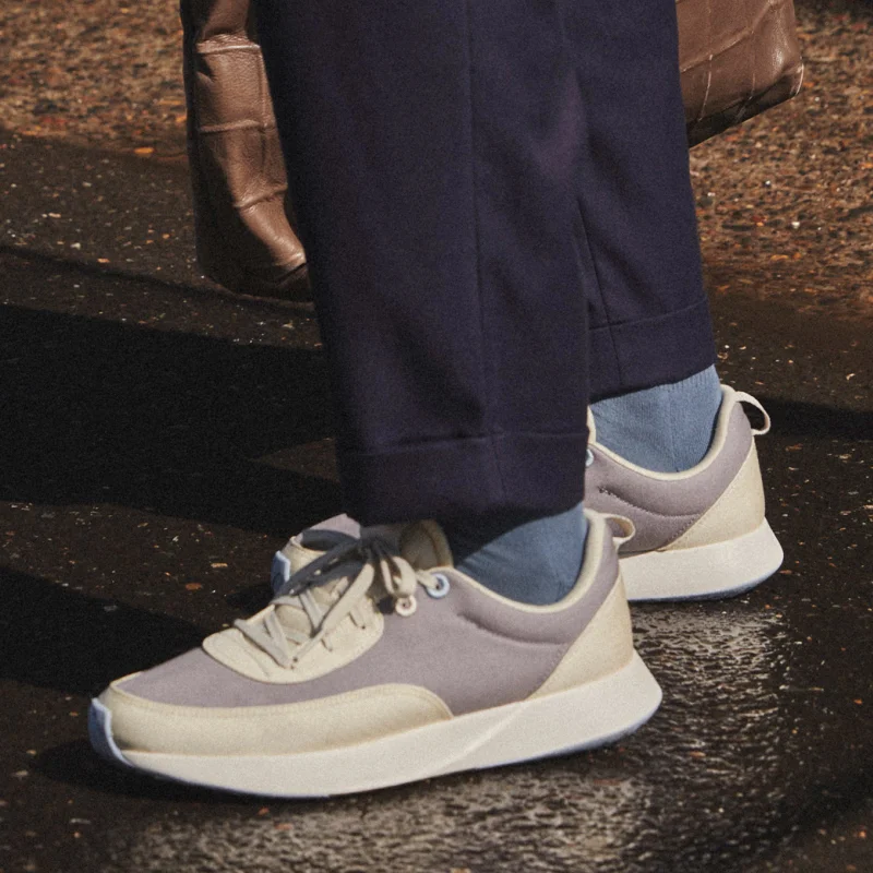 Allbirds أحذية رجالية كوريير - بلزاردرمادي فاتح نعل أبيض طبيعي