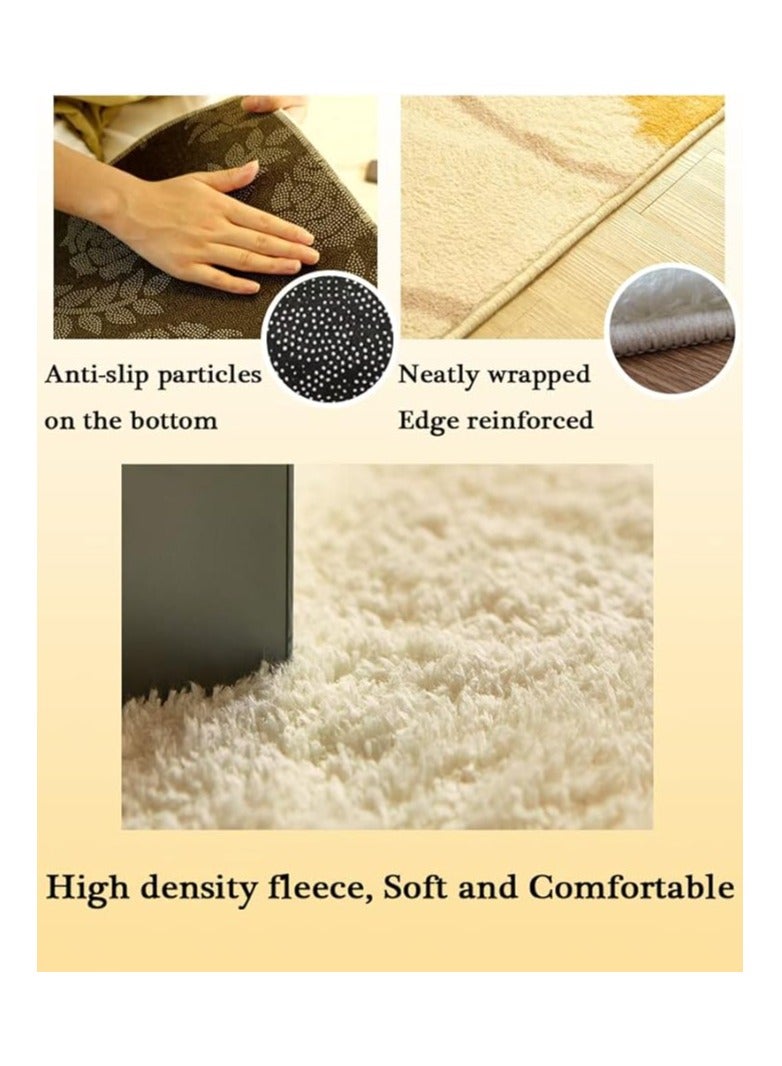 Cartoon Sanrio series Hello Kitty children's room crawling mat non-slip bedside blanket living room full carpet rectangular soft touch non-slip carpet (thick crystal velvet size: 80cmX160cm) - Image 3