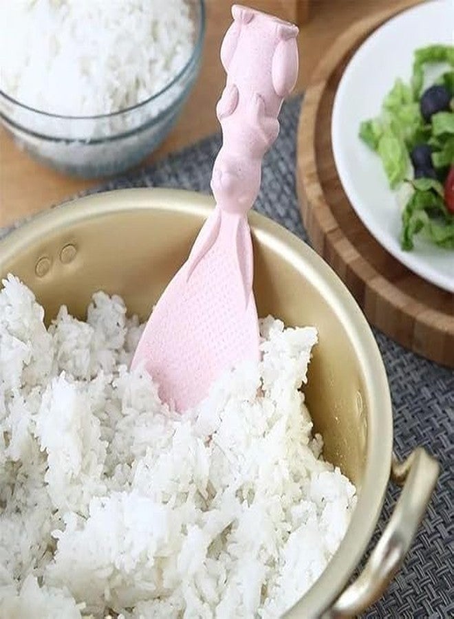 GONIPIMI 1pcs Rabbit Shaped Rice Spoon, Kitchen Shovel, Standing Cooking Tools, Rice Cooker Supplies - Image 1