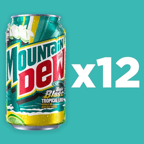 Mountain Dew Baja Blast Cans, 12 oz Cans, 12 Count - Image 2