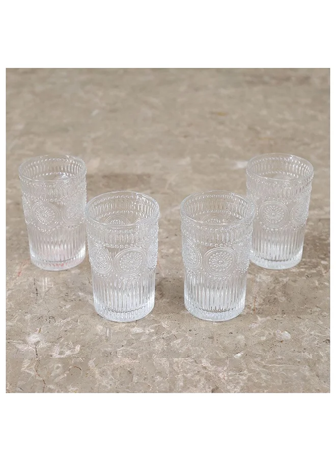 دانوب هوم Mysteva 4 Piece Tumbler Glass Set 380Ml L 17 x W 17 x H 13.5 Cm