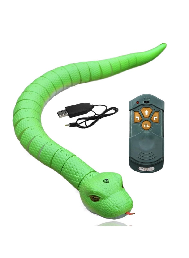 Creative realistic remote control snake toy, remote control snake crawler, simulation lifelike animal car horror prank toy, children's birthday gift - Image 1