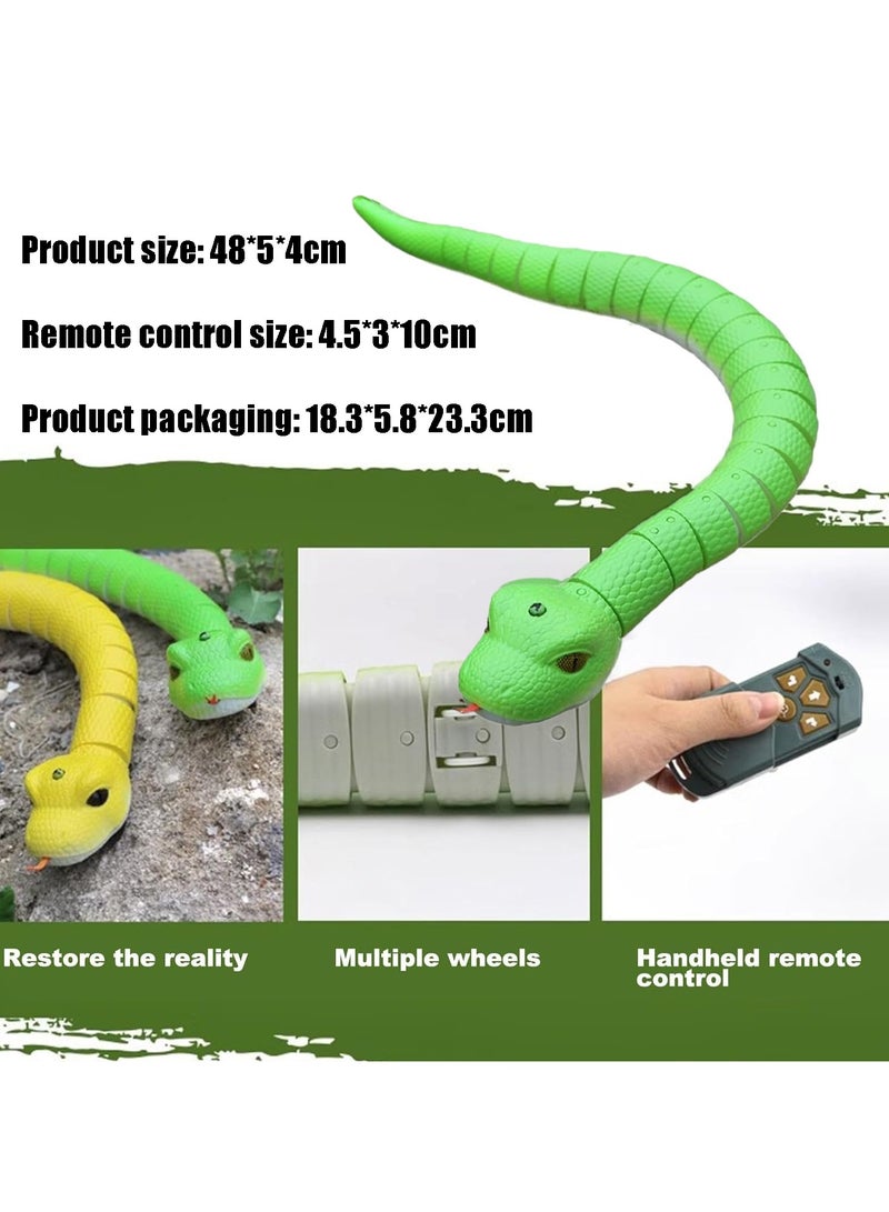 Creative realistic remote control snake toy, remote control snake crawler, simulation lifelike animal car horror prank toy, children's birthday gift - Image 2