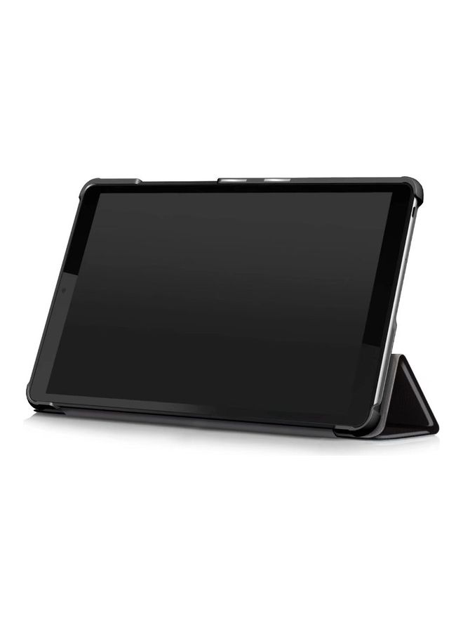 اليشمك غطاء حماية قابل للطي مزود بحامل رفيع ثلاثي الطيات لجهاز لينوفو تاب M8 لون أسود. - Image 3