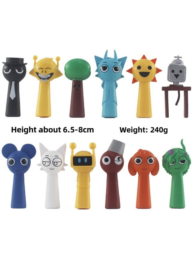 Sprunki Doll Rhythm Box Hand Ornaments 12 Bags 250g-Color:12 Types Of Second Generation  - Image 1
