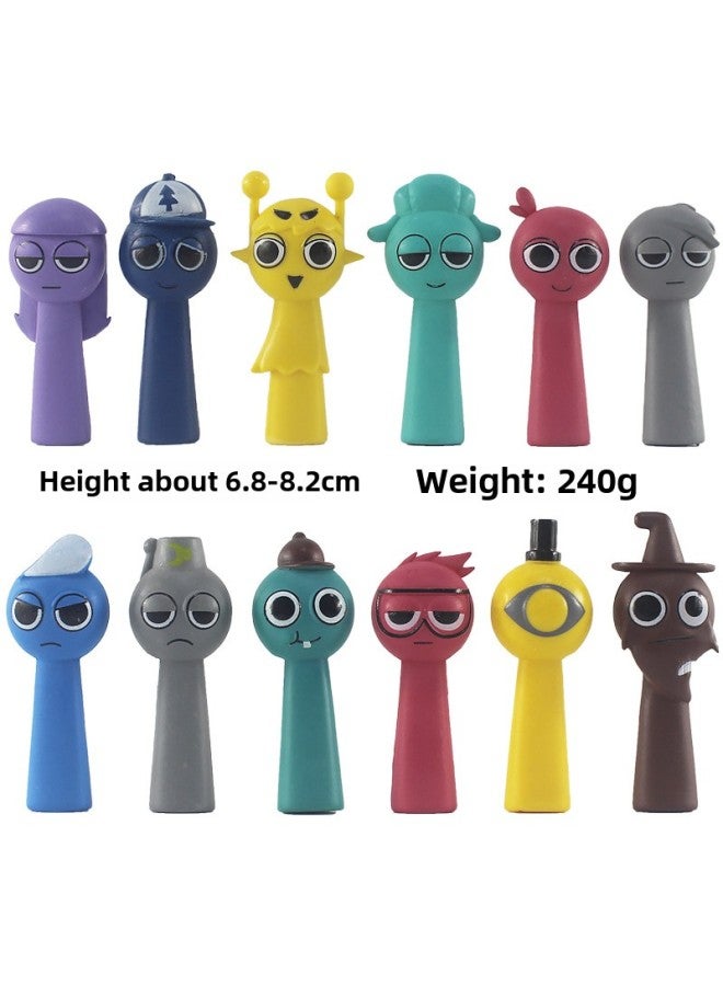 Sprunki Doll Rhythm Box Hand Ornaments 12 Bags 250g-Color:12 Types Of Second Generation  - Image 3