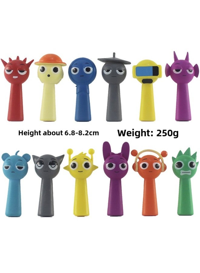 Sprunki Doll Rhythm Box Hand Ornaments 12 Bags 250g-Color:12 Types Of Second Generation  - Image 2